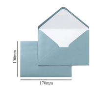 Enveloppe en carton kraft gris bleu haut de gamme pour les invitations de mariage, les vœux de vacances, les cartes de remerciement, les cartes de vœux