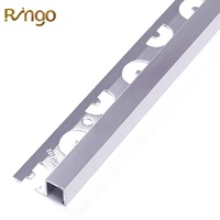 Profilé d'angle mural carré en alliage d'aluminium moderne pour carrelage, bande de finition pour carrelage céramique, durable et étanche pour appartement