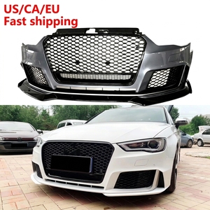 Kit Paraurti Anteriore Stile RS3 per <span class=keywords><strong>Audi</strong></span> <span class=keywords><strong>A3</strong></span> S3 8V <span class=keywords><strong>2013</strong></span>-2016, con Griglia e Labbro Anteriore, Disponibile negli USA - Product Image 1