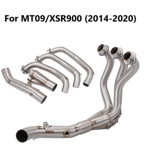 MT09 para Yamaha MT-<span class=keywords><strong>09</strong></span> <span class=keywords><strong>FZ</strong></span>-<span class=keywords><strong>09</strong></span> FJ09 TRACER 900 51mm 2015-2020 Sistema de Escape para Motocicleta, Tubo de Enlace Delantero Deslizante, Codo - Product Image 4