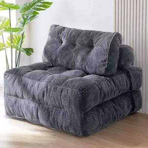 Canapé-lit <span class=keywords><strong>futon</strong></span> convertible en velours, confortable pour chambre et salon, fauteuil-lit pliant, vente en gros - Product Image 3