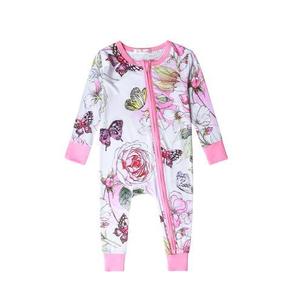 Leesourcing - Mameluco de Bambú con Cierre para Bebé, Mameluco de Marca Propia, Pijama con Estampado Personalizado - Product Image 1