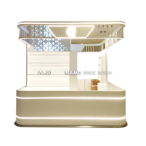 Thời trang hiện đại vàng trang sức cửa hàng tùy chỉnh 3D bố trí nội thất cao cấp tủ trưng bày tường cho cửa hàng đổi mới Showcase showroom - Product Image 2