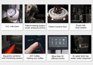 डॉ. कॉफी f11 बड़ा प्लस सुपर स्वचालित एस्प्रेसो मशीन, ग्राइंडर के साथ वाणिज्यिक कॉफी मशीन - Product Image 6