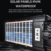 Prix de gros d'usine intégré IP65 étanche 300 watts LED lampadaire solaire extérieur panneau solaire double face route