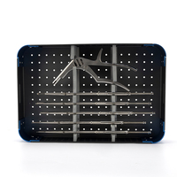 Boîte de rangement manuelle premium en acier inoxydable pour plateau de stérilisation, résistante à la chaleur, pour salle d'opération et stockage d'instruments en CSSD