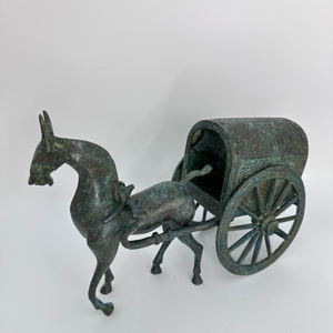 Carrosse Yao à un cheval en bronze de la dynastie <span class=keywords><strong>Qin</strong></span> Modèle en métal précis avec forme réaliste et statut symbolique de la technique sculptée - Product Image 2
