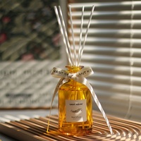 Diffuseur de parfum d'intérieur haut de gamme, flacon jaune 210 ml, recharge miniature pour diffuseur à bâtonnets, pour la décoration de la maison