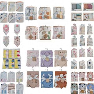 Coffret Cadeau Nouveau-né en Coton, Commande Mixte en Petites Séries, Couleurs Assorties Aléatoires, Non Limité aux Couleurs Affichées sur l'Image - Product Image 4