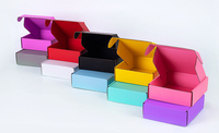 Umweltfreundliche Wellpappe-Versandkartons mit Niedriger Mindestbestellmenge, Recycelbar, mit Logo, Rosa Geschenkverpackung für Schuhe, Socken, Kleidung, Papier-Versandboxen