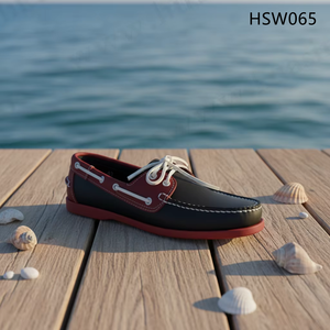 รองเท้าผู้ชาย LXG <span class=keywords><strong>สิงคโปร์</strong></span> รุ่นยอดนิยม สีน้ำผึ้ง แบบผูกเชือก พื้นยางแบน สวมใส่สบายเป็นพิเศษ ไซส์ใหญ่พิเศษ รุ่น HSW081 - Product Image 4