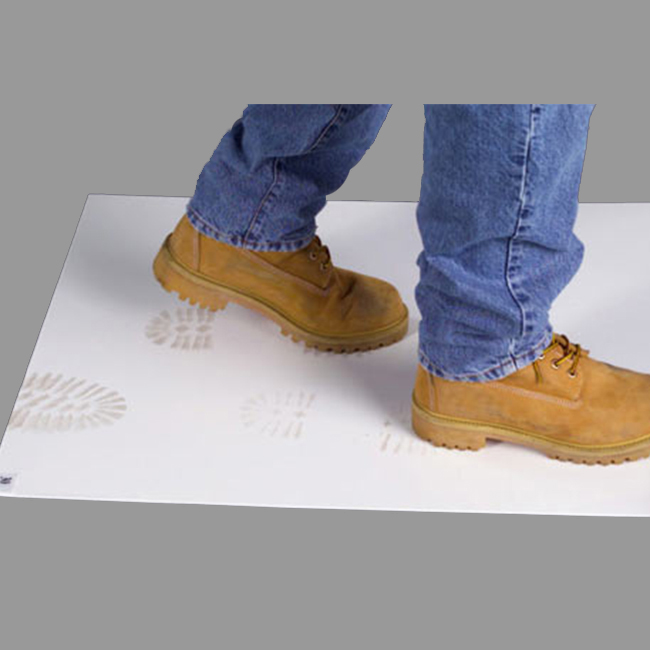 Полиэтиленовый одноразовый Белый липкий напольный коврик OEM низкой плотности ESD, коврики для чистки помещений