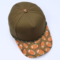 Casquette de golf en coton structuré à 5 panneaux, bicolore, réglable, avec cordon, personnalisable, vierge, style snapback