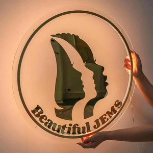 Miễn Phí Thiết Kế Barber Bar Nail Beauty Salon Ánh Sáng Hộp Dấu Hiệu Biểu Tượng Tùy Chỉnh Backlit Đăng Nội Thất Trang Trí Chiếu Sáng Tường Trang Trí - Product Image 5