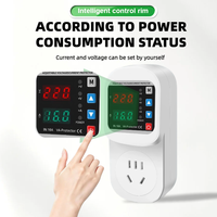 Prise de protection contre les surtensions réglable 16A AC 220V/110V, prise EU, stabilisateur de tension sûr, protection contre les surtensions et les sous-tensions AVP