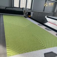 Panneaux acoustiques insonorisants en feutre PET vert découpés en V sur mesure pour murs et plafonds, pour la décoration intérieure de bureaux et de maisons