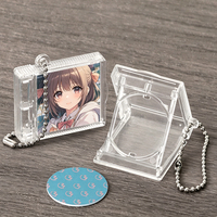 WEISHENG OEM Usine Personnalisé CD Cas Acrylique Mignon Dessin Animé Charme Médias Sociaux Concert Cadeau Kpop Groupe Record NFC Mini CD