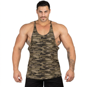 Ropa de culturismo de secado rápido con logotipo personalizado de alta calidad, camisetas sin mangas para hombre, precios al por mayor, diseño de cuello redondo, camisetas sin mangas para hombre - Product Image 1