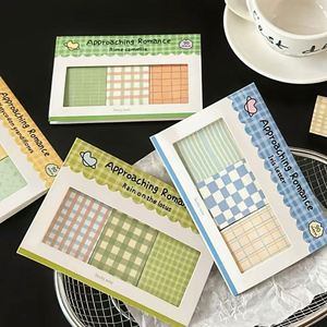 Imprescindibles para el Regreso a Clases: Bloc de Notas Adhesivas a Cuadros Brillantes, Varios Estilos, Bloc de Notas Autoadhesivas para Estudio - Product Image 3