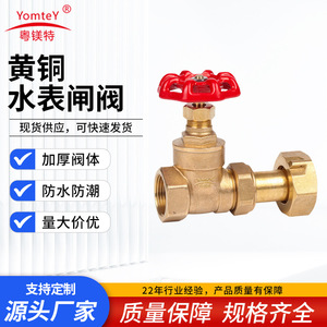 Guangdong Magnesium Special Brass Gate Valve Double <b>Thread</b> Telescopic For Tap Water Pipeline High Pressure Single Gate - Product Image 5