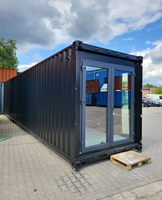 Maison Modulaire Préfabriquée de Luxe Industrielle Durable de 40 pieds – Conteneur d'Expédition Préfabriqué Écologique avec Salon Intégré