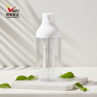 Nouvelle bouteille de lotion et de shampoing personnalisée à double tube, double compartiment, double pompe, PET 500 ml, emballage pour soins personnels, bouteille en plastique