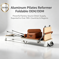 Kommerzieller Aluminium-Pilates-Reformer Faltbare Verstellbare Widerstands-Yogamaschine für Boutique-Studios