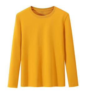 <span class=keywords><strong>T</strong></span>-<span class=keywords><strong>shirt</strong></span> à col rond à manches longues, 9 couleurs, uni, basique, pour superposition, impression de logo personnalisé, hauts à manches longues pour femmes, tailles S-4XL - Product Image 2