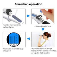 Salinity Refractometer 0-10% 1.000-1.070SG Optical Salometer for Seawater Marine Aquaculture Food Salt Tester
