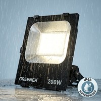 Reflector LED Impermeable IP65 de 100W 150W 200W para Iluminación de Jardín Exterior con Ángulo de Haz de 120° y 3 Años de Garantía