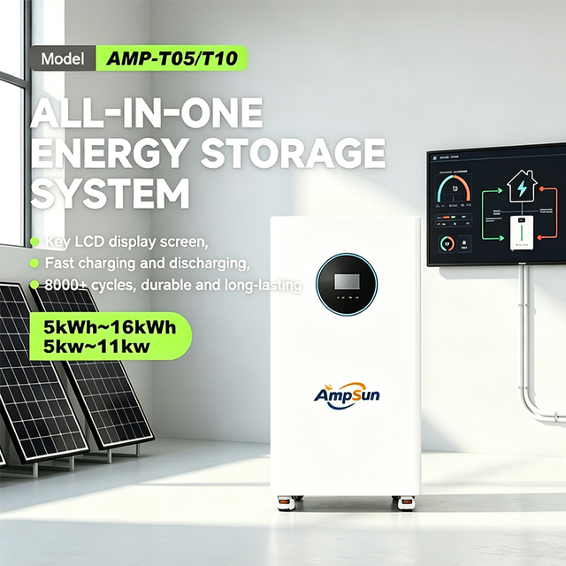 Industrial High-voltage LiFePO4 Lithium Battery Pack 106Ah 8000 Cycles Deep-cycle 51.2V Home Energy Storage System Smart BMS