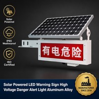 LED-Sicherheitswarnleuchte IP65 Wasserdichte Stroboskop-Warnleuchte Blinkende Notfall-Lampe Solarbetrieben mit Masthalterung für Straßenbau