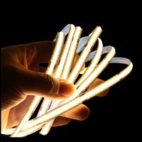 Lampu Strip LED COB Tanpa Titik 480LED/M 12V 24V 8mm 2700K 3000K 4000K 6000K CRI90 Tinggi Tahan Air untuk Lemari Dapur