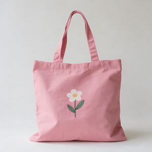 กระเป๋าผ้าแคนวาสแบบกำหนดเองได้ ทนทาน แฟชั่นใหม่ กระเป๋าถือผ้าฝ้ายแคนวาส พิมพ์โลโก้ได้ - Product Image 3