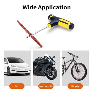 Sửa chữa lốp kit, 10 pcs lốp cắm Kit để sửa chữa thủng và cắm căn hộ vá, cho xe ô tô, xe máy, xe đạp - Product Image 3