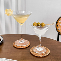 Verres à Martini de Luxe en Cristal – Ensemble de Verres à Cocktail Personnalisables avec Logo sur Pied pour Mariages, Fêtes, Bars et Événements