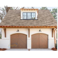 Porte de garage LongTai en aluminium imitation bois, luxe discret, panneau uni