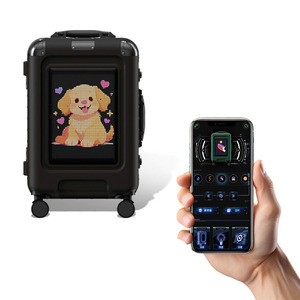 <span class=keywords><strong>Maleta</strong></span> Inteligente con Pantalla LED de Píxeles y Logotipo Personalizado, <span class=keywords><strong>Maleta</strong></span> Rígida con Ruedas Giratorias de 20 Pulgadas Controlada por Aplicación, <span class=keywords><strong>Maleta</strong></span> de Viaje al por Mayor 2026 - Product Image 1