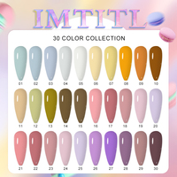 IMTITI professionnel personnalisé marque unique design 30 couleurs gel vernis à ongles collection ensemble boîte OEM fournitures salon gel vernis à ongles