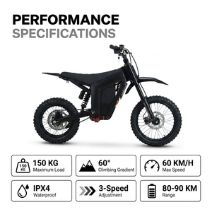 美国仓快速发货 48V 3200W 峰值中置驱动 150kg 60N.m Trail 成人 Surron 越野电动自行车 电动自行车 - Product Image 2