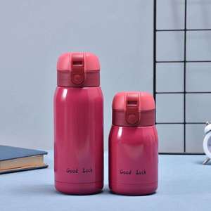 Thermos à vide moderne en acier inoxydable, petit et mignon, pour boire directement, avec couvercle anti-fuite, idéal pour les voyages - Product Image 4