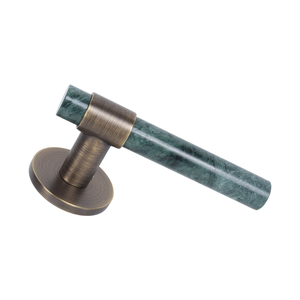 Juego de Herrajes de Alta Gama para Puerta de Mármol y Latón, Manija de Puerta de Mármol Natural con Palanca de Acero Inoxidable SS304 - Product Image 4