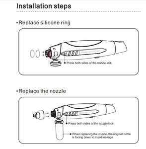 Manejado Hidratante de alta presión Watwr Oxygen Jet Peeling Facial Spa Nano Spray Maquillaje Inyector de oxígeno H - Product Image 4