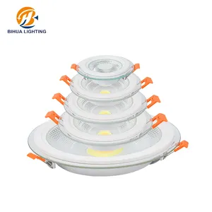 Hohe Haltbarkeit Innen beleuchtung 3 Farben in einem Einbau 5W 7W 10W 15W 25W COB LED Glas Down light