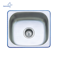 Évier de cuisine sous plan, en acier inoxydable, accessoire arc-en-ciel, 420x370mm pour la cuisine