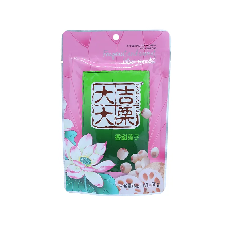 Changli low-fat best snacks sweet lotus seed snack with foil bag