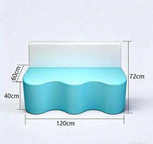 Sofá de Pared para Instituciones de Capacitación, Área de Espera para Padres, Área de Descanso, Área de Recepción, Asientos Combinados Acolchados - Product Image 2