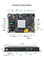 Rk3288-tablero integrado android, cuatro núcleos, 4K, android 6, 7, 8, 9, 10, versión OS, señal digital, reproductor multimedia