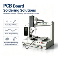 Máquina de Soldadura Automática de Escritorio de Una Cabeza y Doble Estación para Soldadura por Puntos y por Arrastre de PCB y Placas de Luz LED
