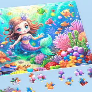 Jeux de société de puzzle en bois personnalisés de 200 pièces avec des animaux de dessin animé, aides pédagogiques, jouets éducatifs pour les enfants, garçons et filles - Product Image 5